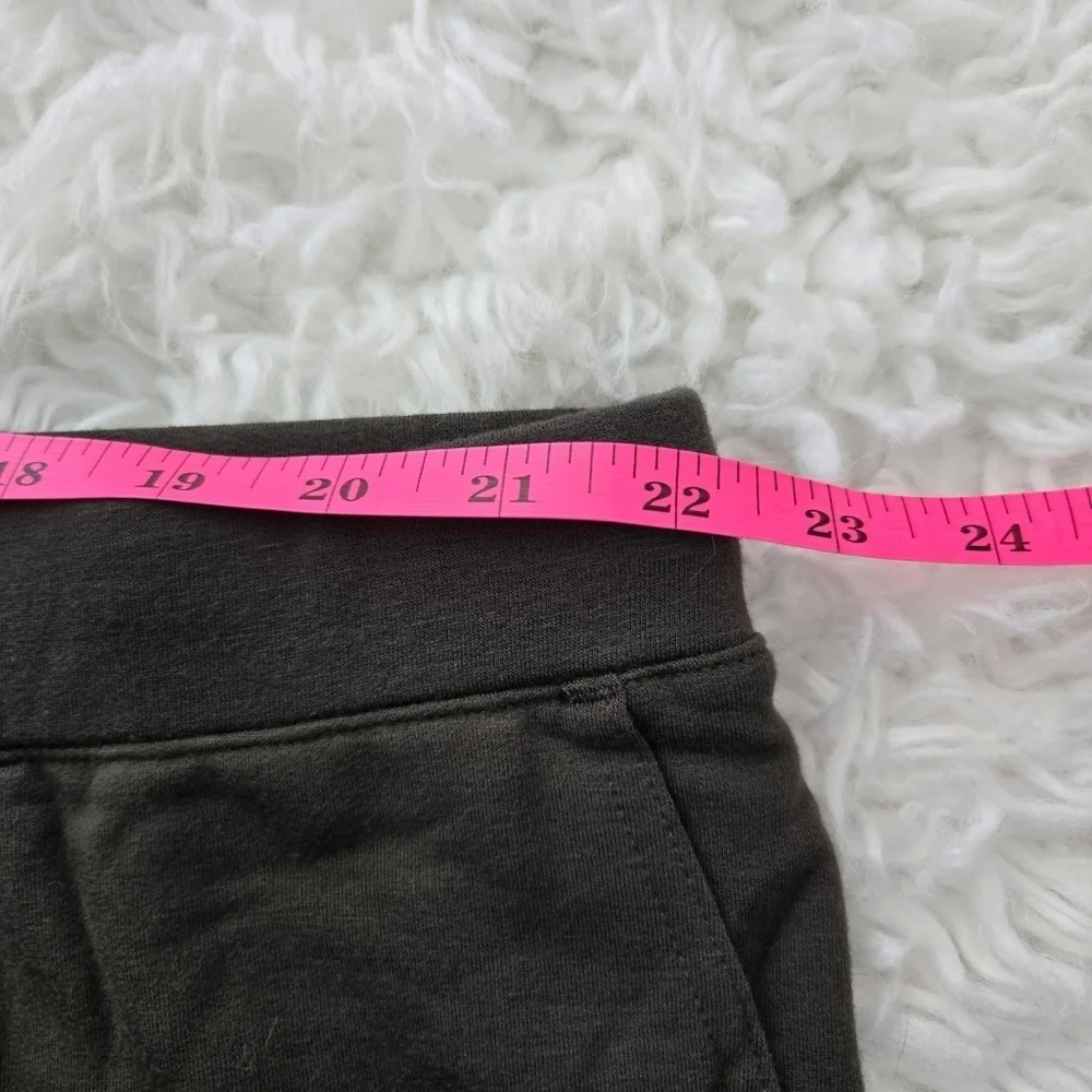 Max & Mia Olive Pull On Elastic drawstring waist and a relaxed fit lounge pants.
